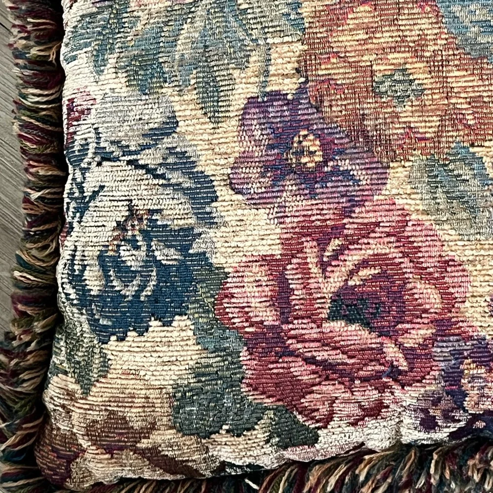 Pier 1 Imports Bellagio Floral Tapestry Throw Pillow 17